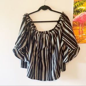 LANE BRYANT Off the Shoulder Top (Petite)
